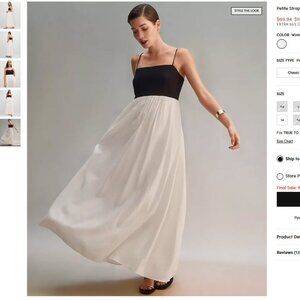 Linen Blend Maxi Dress (Fits 0, 2, 4, 6)